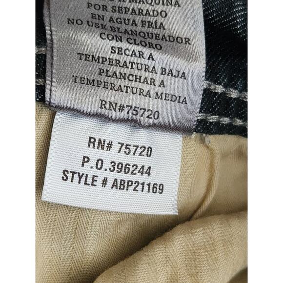 BKE Jeans Women's Sz 28s Bootcut Faded Dark Wash Aiden Slim Fit Low-rise Stretch - Picture 10 of 10